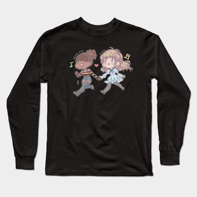 Carole and Tuesday sticker Long Sleeve T-Shirt by yujibell